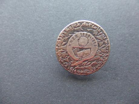 K.N.Z.B. zwembond 75 jaar zilverkleurige